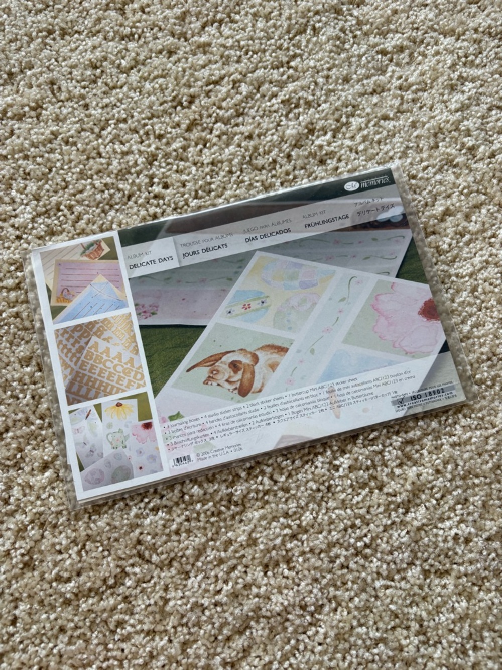 Creative Memories Delicate Days Album Kit‎ Scrapbooking Stickers Cards
